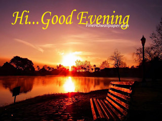 Bench lake sunset god evening - a bench sitting next free wallpaper