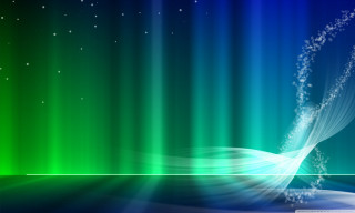 Green blue stars wave water - chiho aoshima free wallpaper