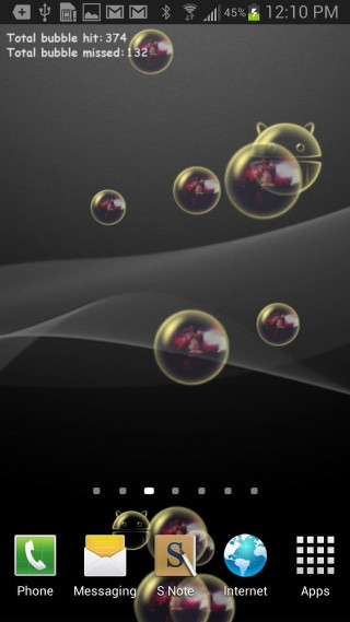 Cellphone bubbles holography android screenshot - felipe seade free wallpaper