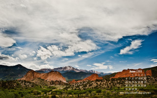 Scenic mountains cloudy sky calendar - cloudy free wallpaper