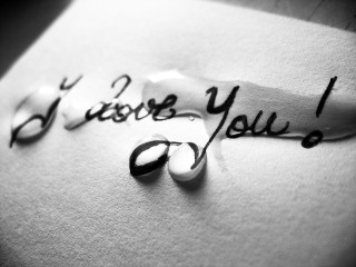 Love you paper scissors writing - a piece of paper free wallpaper