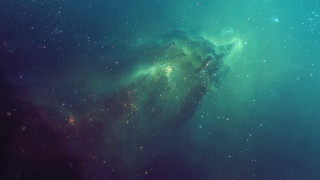 Star cluster blue sky green - a blue sky free wallpaper