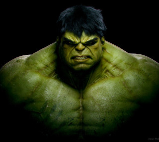 Man green face black hair - david budd free wallpaper
