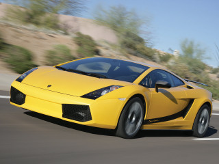 Yellow sports car driving hillside - a hillside free wallpaper