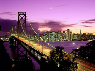 Bridge water city night lights 9 - a body of water free wallpaper for desktop