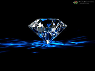 Diamond blue lights black background - diamond free wallpaper