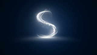 White s light streaks blue - the middle of it free wallpaper