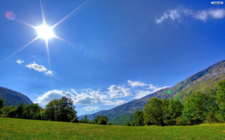 Sunny day mountains bright sun - edi rama free wallpaper