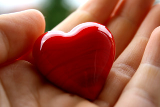 Heart shaped object hand blurry - a blurry background of trees free wallpaper