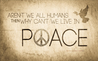 Peace sign bird flying quote - peace free wallpaper