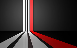 Black white red room light - bauhau free wallpaper