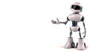 Robot stance andries stock automatistes - his leg free wallpaper
