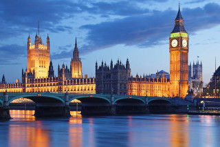 Clock tower bridge river cityscape - christopher wren free wallpaper