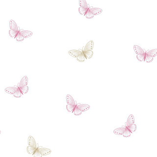 Pink butterflies flying white background - naturalism free wallpaper