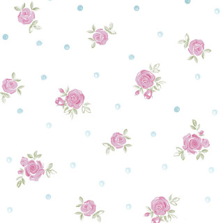 White background pink roses blue - a screenshot free wallpaper