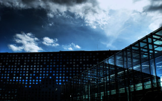 Building sky clouds cityscape night - blue sky free wallpaper