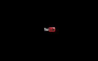 Black background red youtube logo - 4k resolution free wallpaper