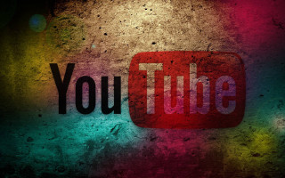 Red youtube logo wall multicolored - a black outline free wallpaper