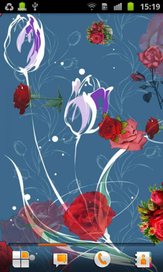Blue rose red flowers white - red flower free wallpaper