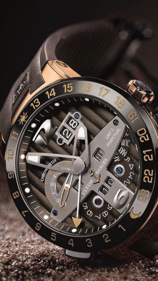 Watch blackface goldhands brownstrap darkbackground - panfuturism free wallpaper