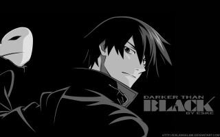 Man black hair mask face - another man free wallpaper