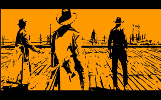 Men standing wooden floor yellow - a couple of men free wallpaper