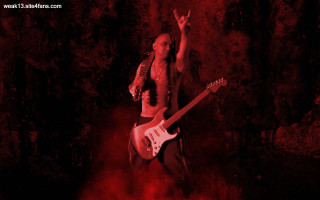 Woman guitar redlight smoke blackarts - a red light behind her free wallpaper