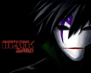 Creepy person closeup black background - their face free wallpaper