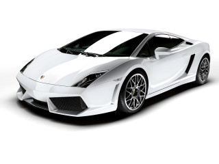 White sports car black stripe 5 - this image free wallpaper