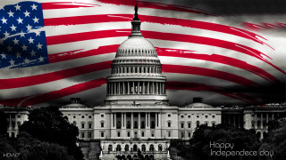 Capitol building independence day flag - a flag in the background free wallpaper