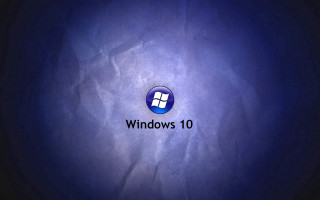 Blue background windows10 logo circle - a blue logo free wallpaper