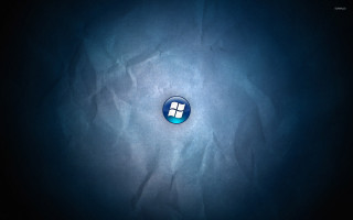 Blue circle white logo dark - a white logo free wallpaper