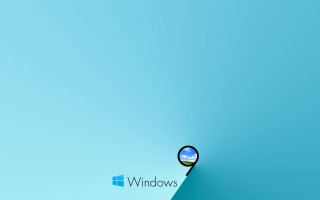 Blue wall window blue sky - a blue wall free wallpaper