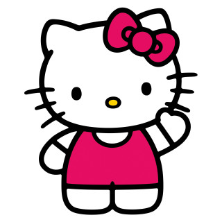 Hello kitty pink bow hologram - a pink shirt free wallpaper