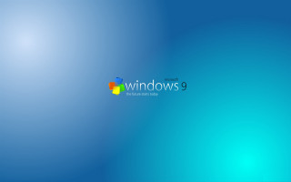 Blue wall windows logo background 2 - a windows logo free wallpaper
