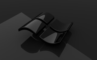 Black computer mouse shadow ground - purism free wallpaper