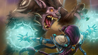 Cartoon character attacking demon claws - furry free wallpaper