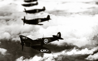 Planes flying sky above clouds 2 - a group of planes free wallpaper