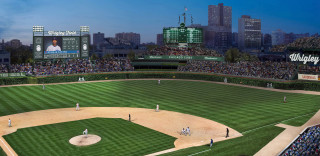 Baseball game crowd big screen - chris ware free wallpaper