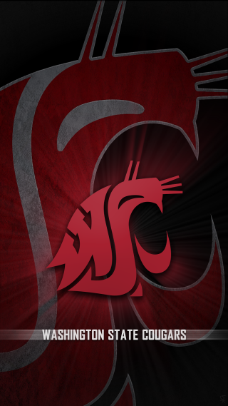 Washington state cougars red black - digital free wallpaper