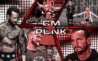 Wrestlers collage red background black - punk free wallpaper