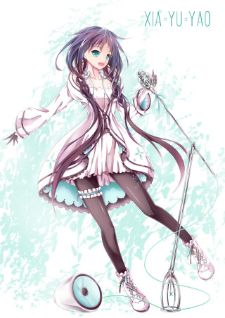 Girl dress boots wand ball - anime art free wallpaper