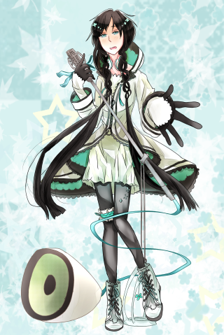 Girl black hair white coat - a white coat holding free wallpaper
