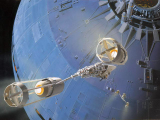 Space station large metal object - a space station free wallpaper