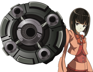 Woman red dress gatling gun - a large object free wallpaper
