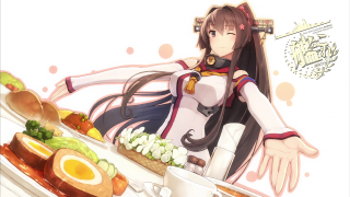 Woman long hair food coffee - a detailed painting free wallpaper for desktop
