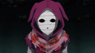 Masked floral scarf hooded portrait - plasticien free wallpaper