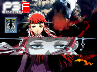 Girl red hair sword demon - derf free wallpaper