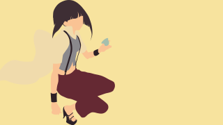 Woman skirt shirt cellphone cigarette - minimalist free wallpaper