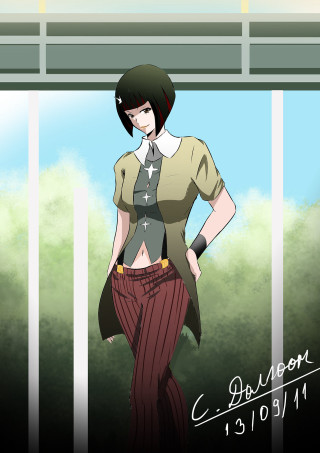 Cartoon character suit tie window - a suit free wallpaper